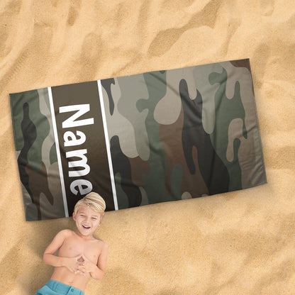 Camouflage Custom Beach Towel