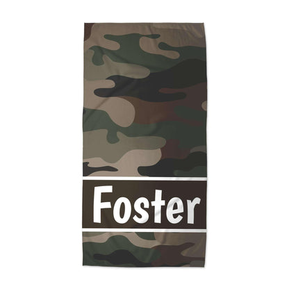 Camouflage Custom Beach Towel