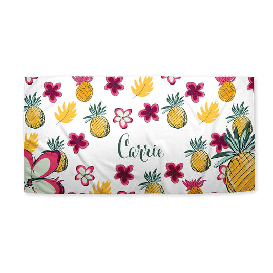 Beach Towel: Pina Pineapple Beach Towel Sam + Zoey