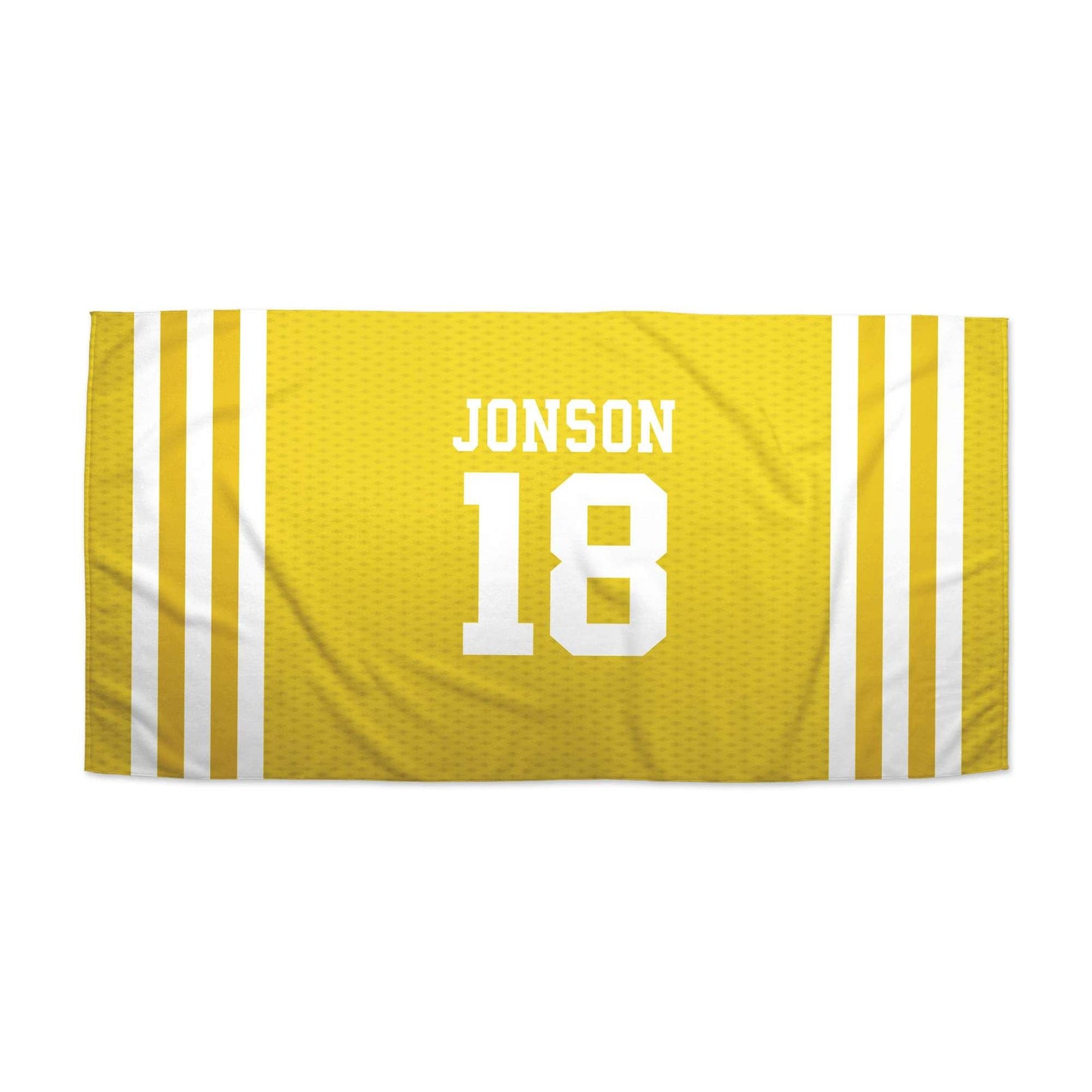 Beach Towel: Sports Jersey Beach Towel Sam + Zoey Yellow