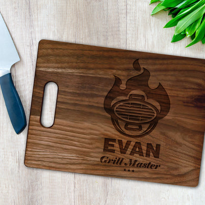 Personalized "Grill Master" Cutting Board Cutting Board Sam + Zoey 