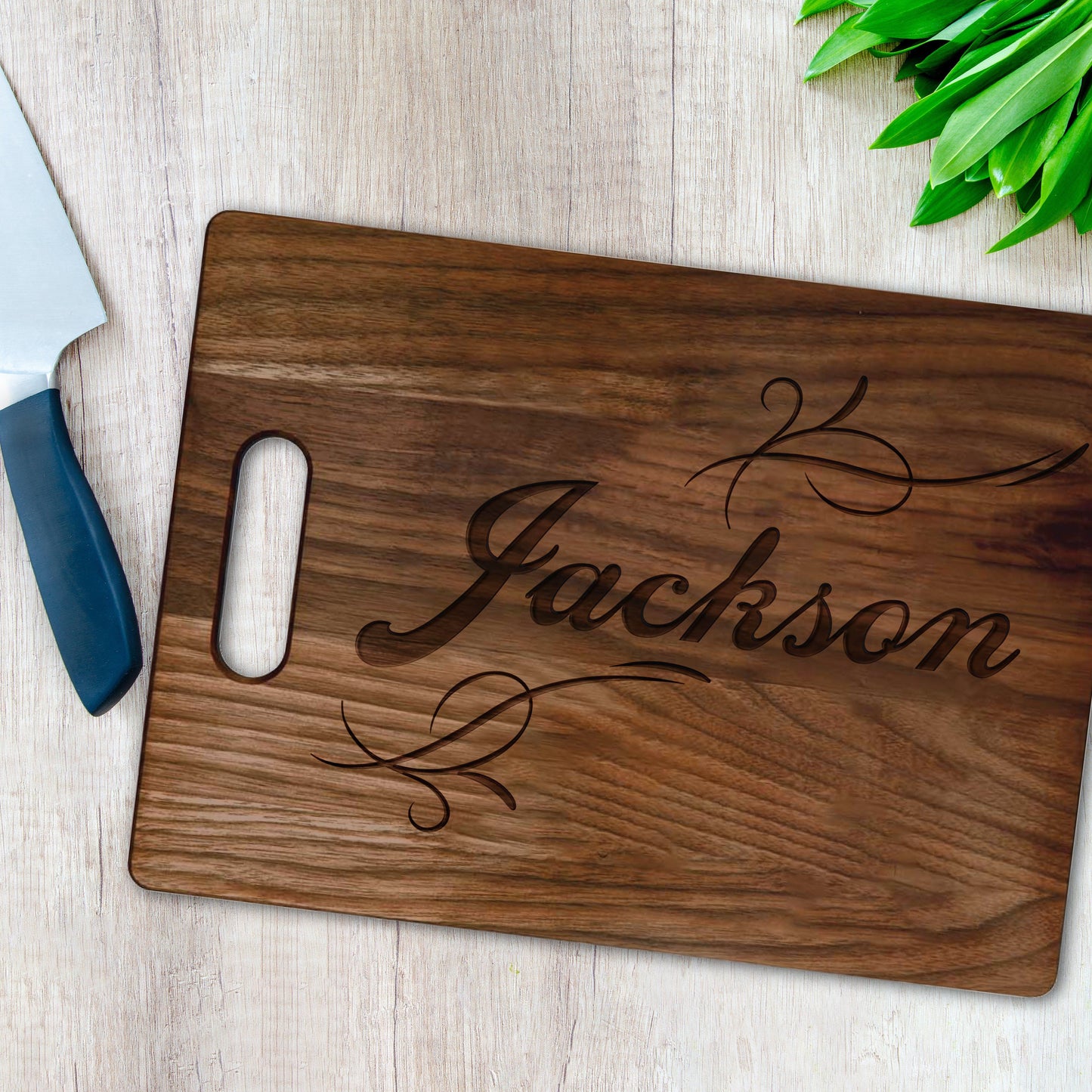 Personalized "Script" Cutting Board Cutting Board Sam + Zoey 