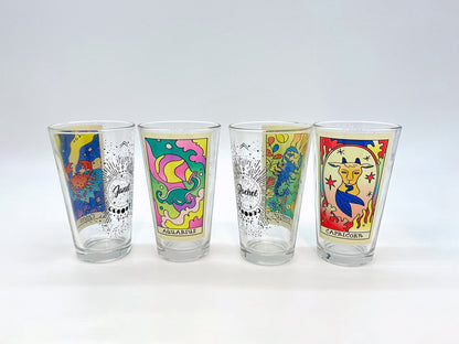 Glass Tumbler: Personalized Zodiac Glass Tumbler Sam + Zoey