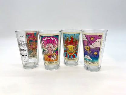 Glass Tumbler: Personalized Zodiac Glass Tumbler Sam + Zoey