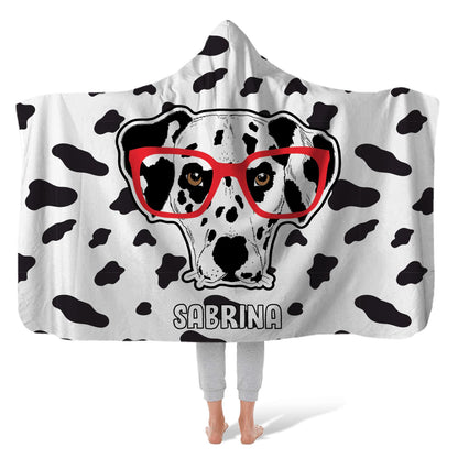 Hooded Fleece Blanket: Daldog Hooded Fleece Blanket Sam + Zoey