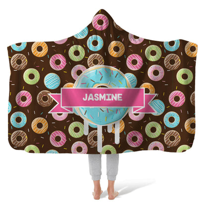 Hooded Fleece Blanket: Donutz Hooded Fleece Blanket Sam + Zoey