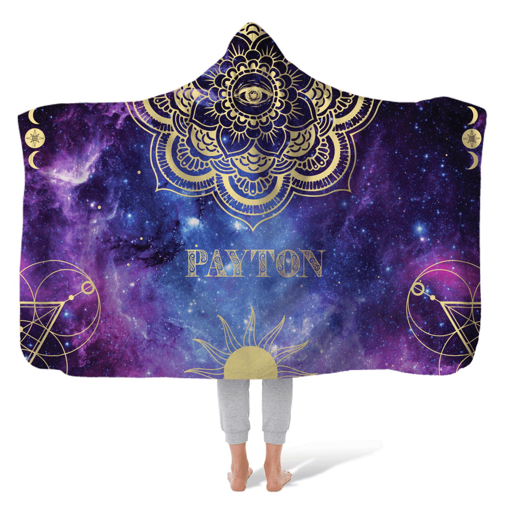 Hooded Fleece Blanket: Eternity Hooded Fleece Blanket Sam + Zoey