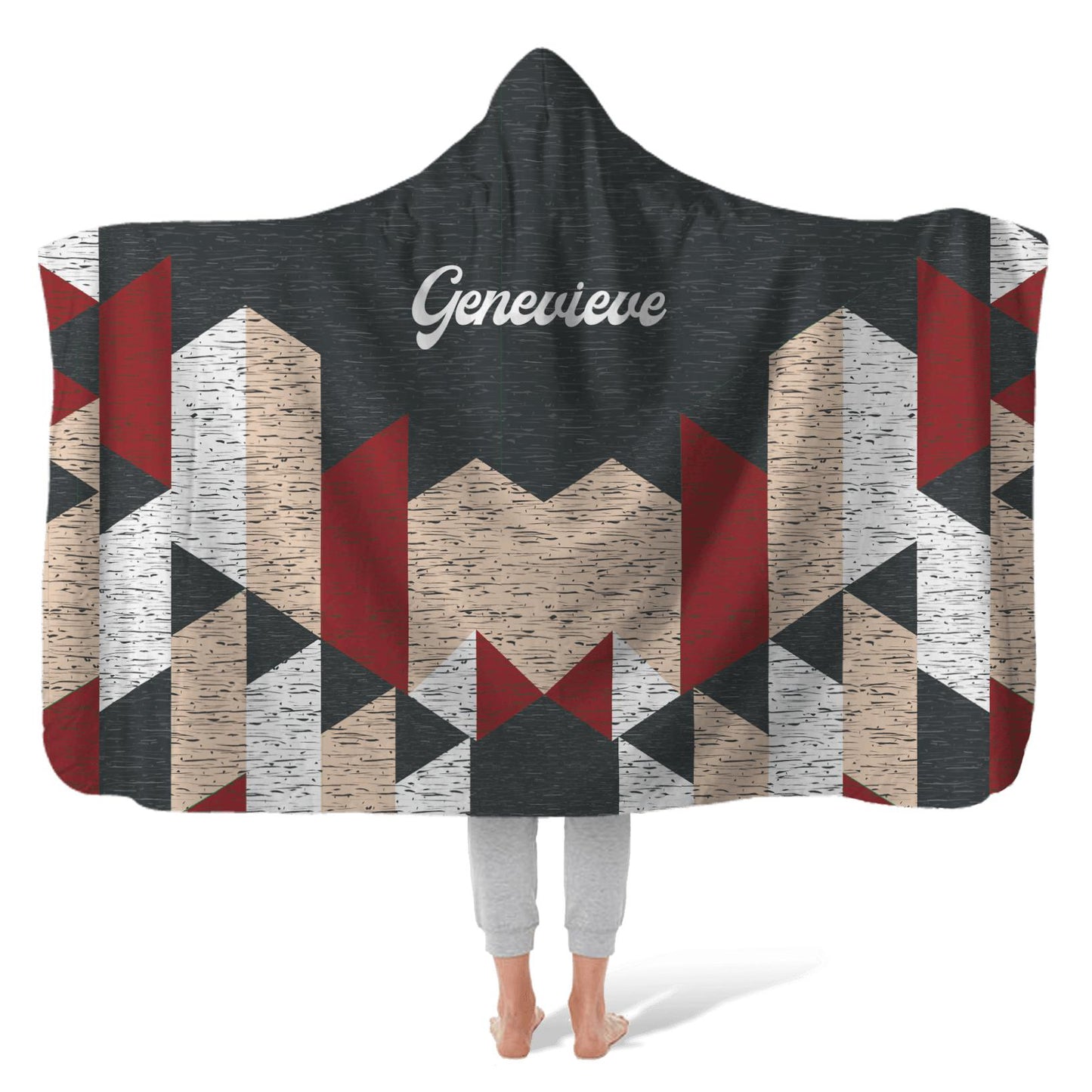 Hooded Fleece Blanket: Matrix Hooded Fleece Blanket Sam + Zoey