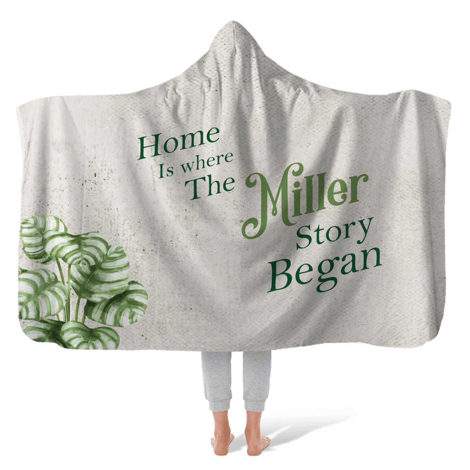 Hooded Fleece Blanket: Natural Home Hooded Fleece Blanket Sam + Zoey