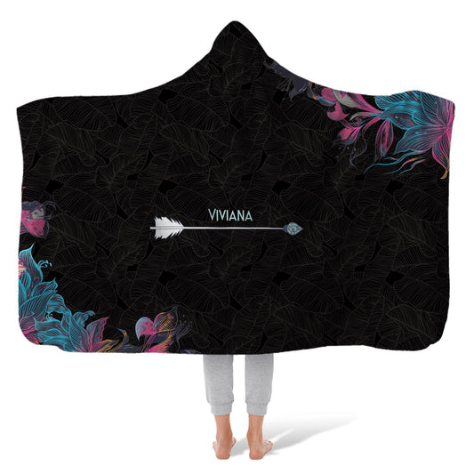 Hooded Fleece Blanket: Night Aim Hooded Fleece Blanket Sam + Zoey