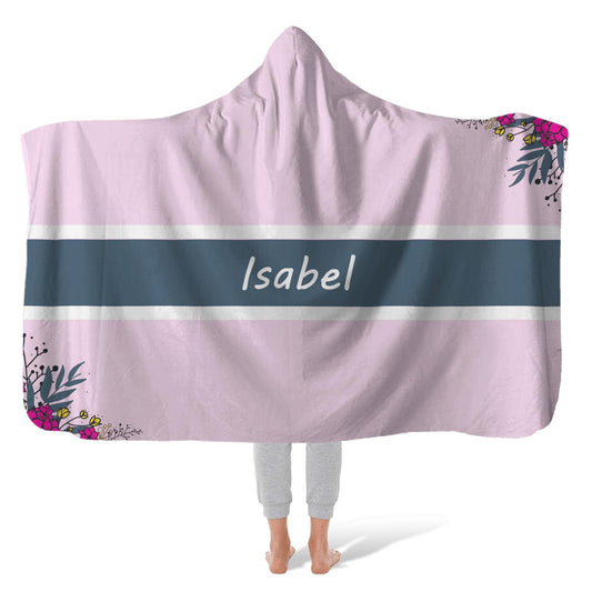 Hooded Fleece Blanket: Pink Peddling Hooded Fleece Blanket Sam + Zoey