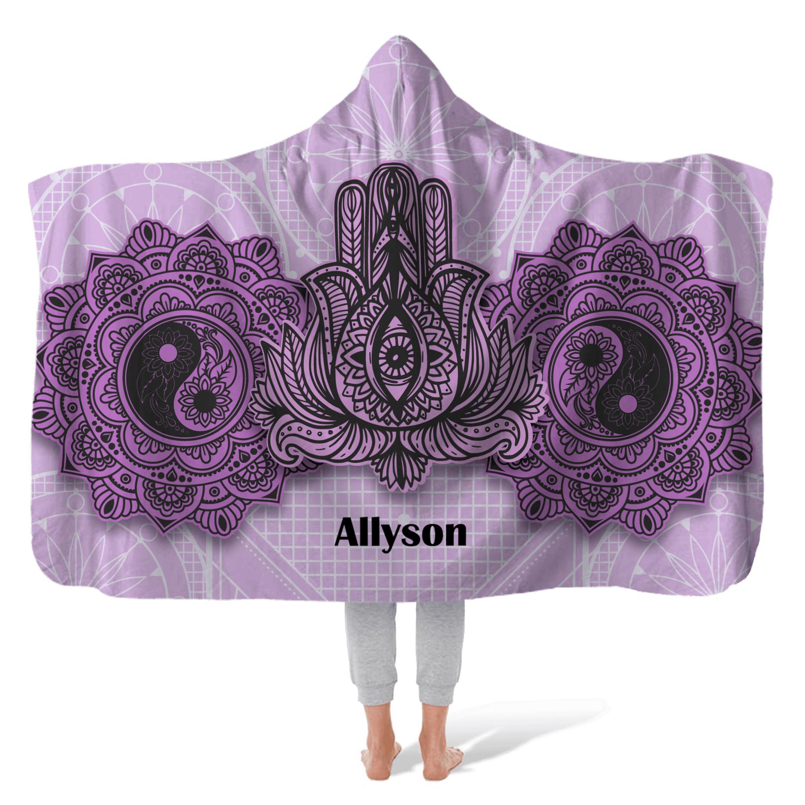 Hooded Fleece Blanket: Third Eye Hooded Fleece Blanket Sam + Zoey