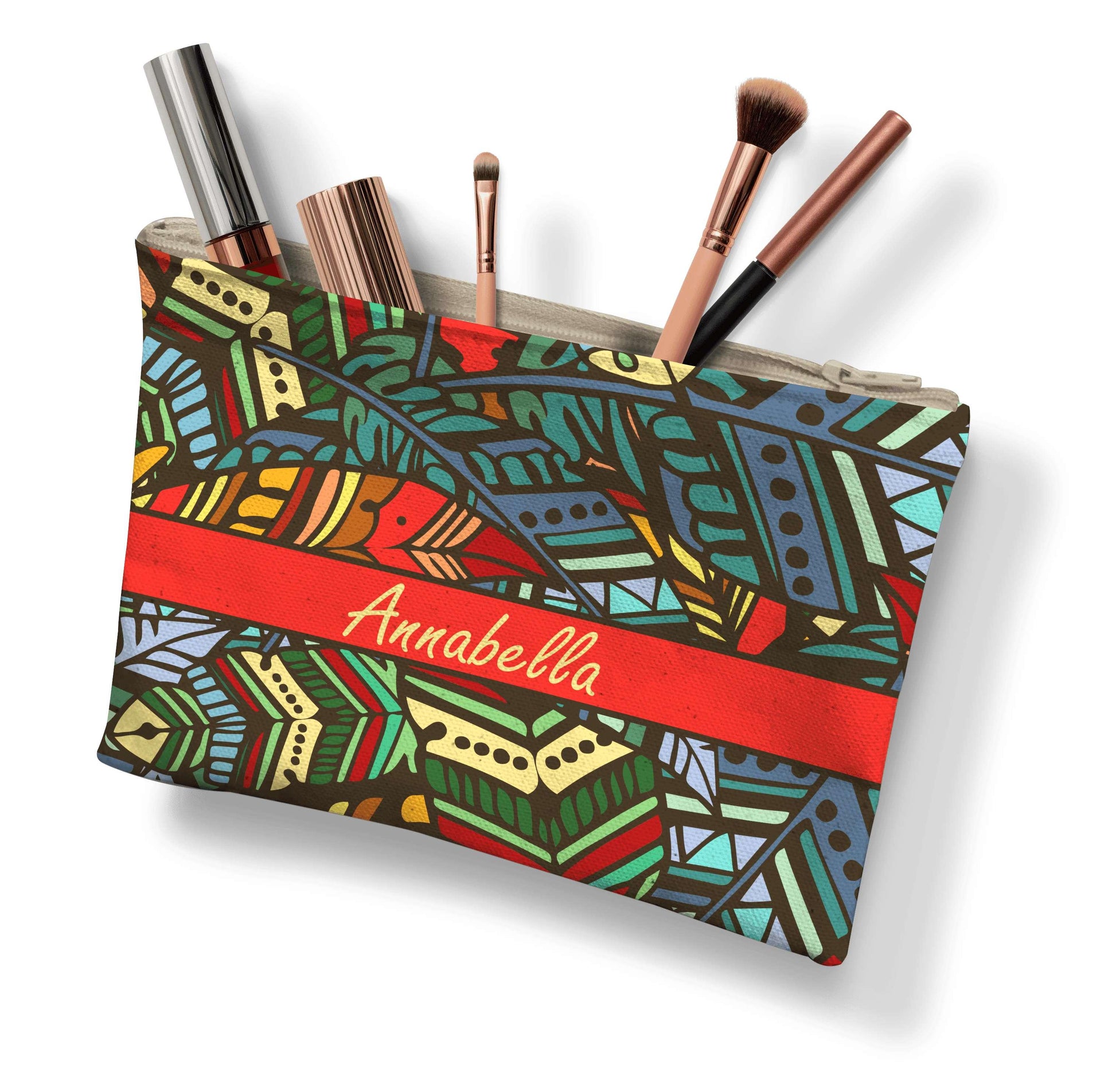 Makeup Pencil Case: Bohemian Rhapsody Makeup Pencil Case Sam + Zoey