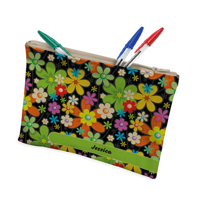 Makeup Pencil Case: Floral Pop Makeup Pencil Case Sam + Zoey