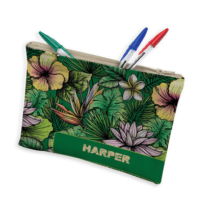 Makeup Pencil Case: Jungle Beauty Makeup Pencil Case Sam + Zoey