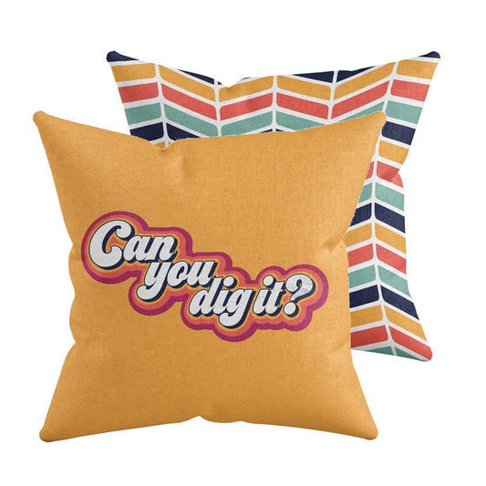 Can you dig it/Chevron Pillow Pillow Sam + Zoey