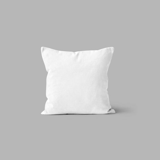 An Edge to Edge Custom Throw Pillow displayed on a grey surface