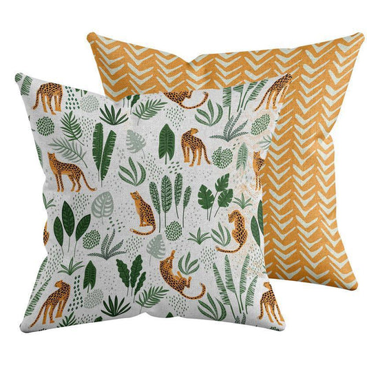 Jungle Cheetah/Tribal Pillow Pillow Sam + Zoey