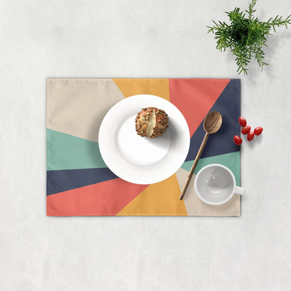 Placemat: 70's Sunrise Geometric Placemat Sam + Zoey