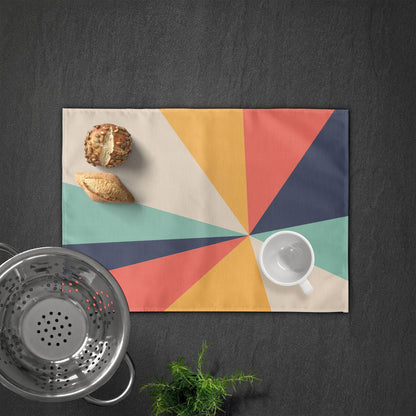 Placemat: 70's Sunrise Geometric Placemat Sam + Zoey