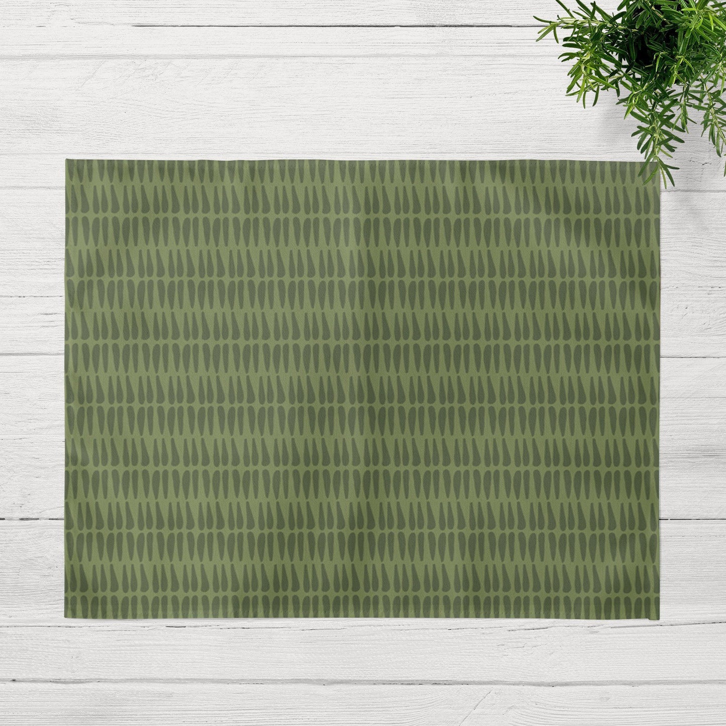 Olive Green Tribal Placemat | Sam + Zoey Home Basics