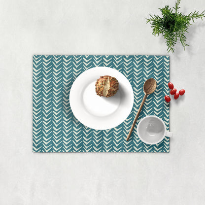 Teal Tribal Chevron Placemat