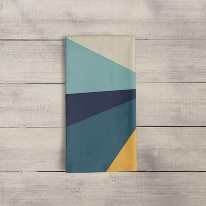 Tea Towel: 70's Sunrise Geometric panel Tea Towel Sam + Zoey