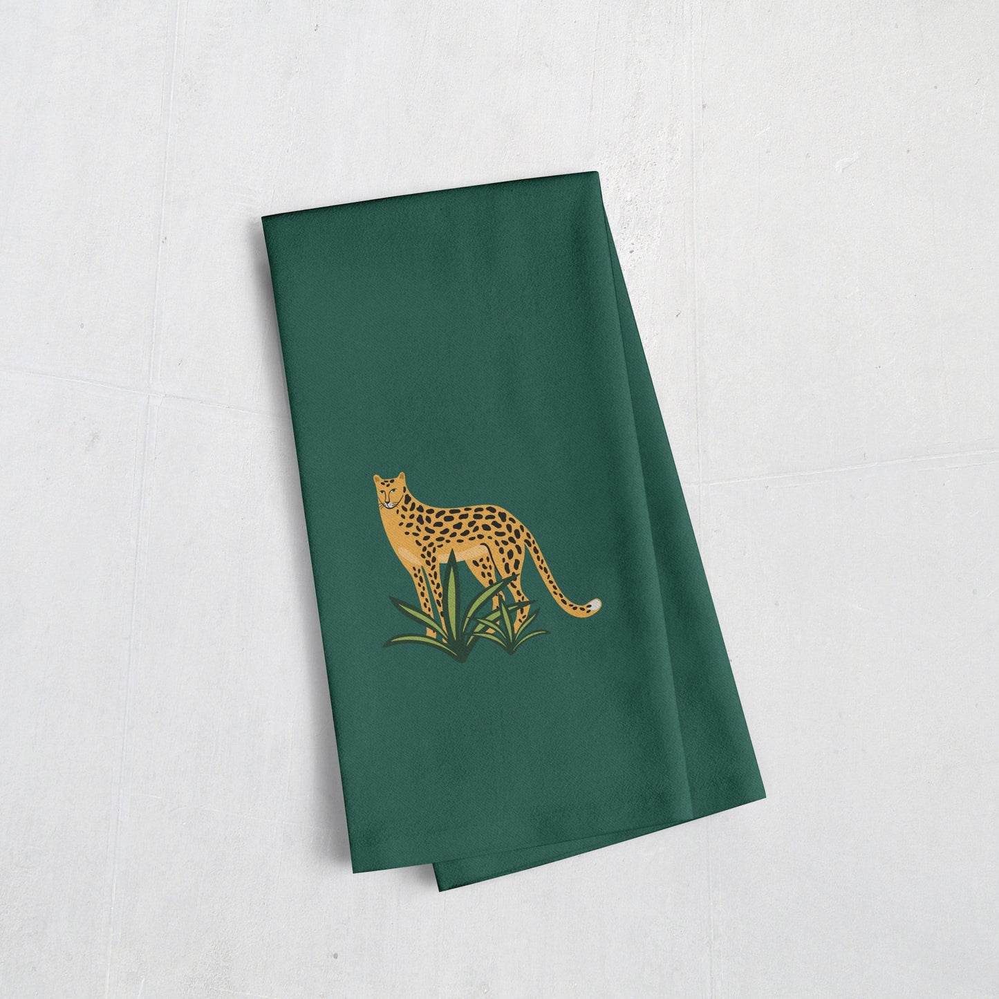 Tea Towel: Cheetah Tea Towel Sam + Zoey