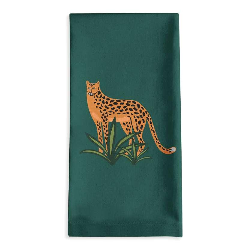 Tea Towel: Cheetah Tea Towel Sam + Zoey