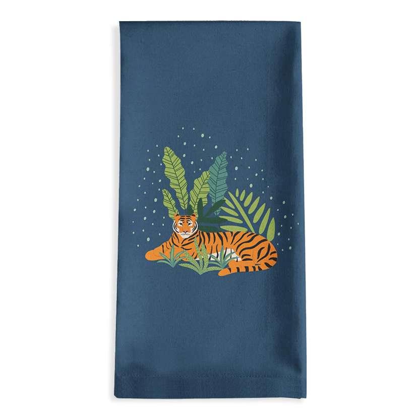 Tea Towel: Resting Tiger Tea Towel Sam + Zoey