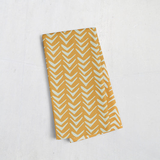 Tea Towel: Tribal Tea Towel Sam + Zoey Mustard