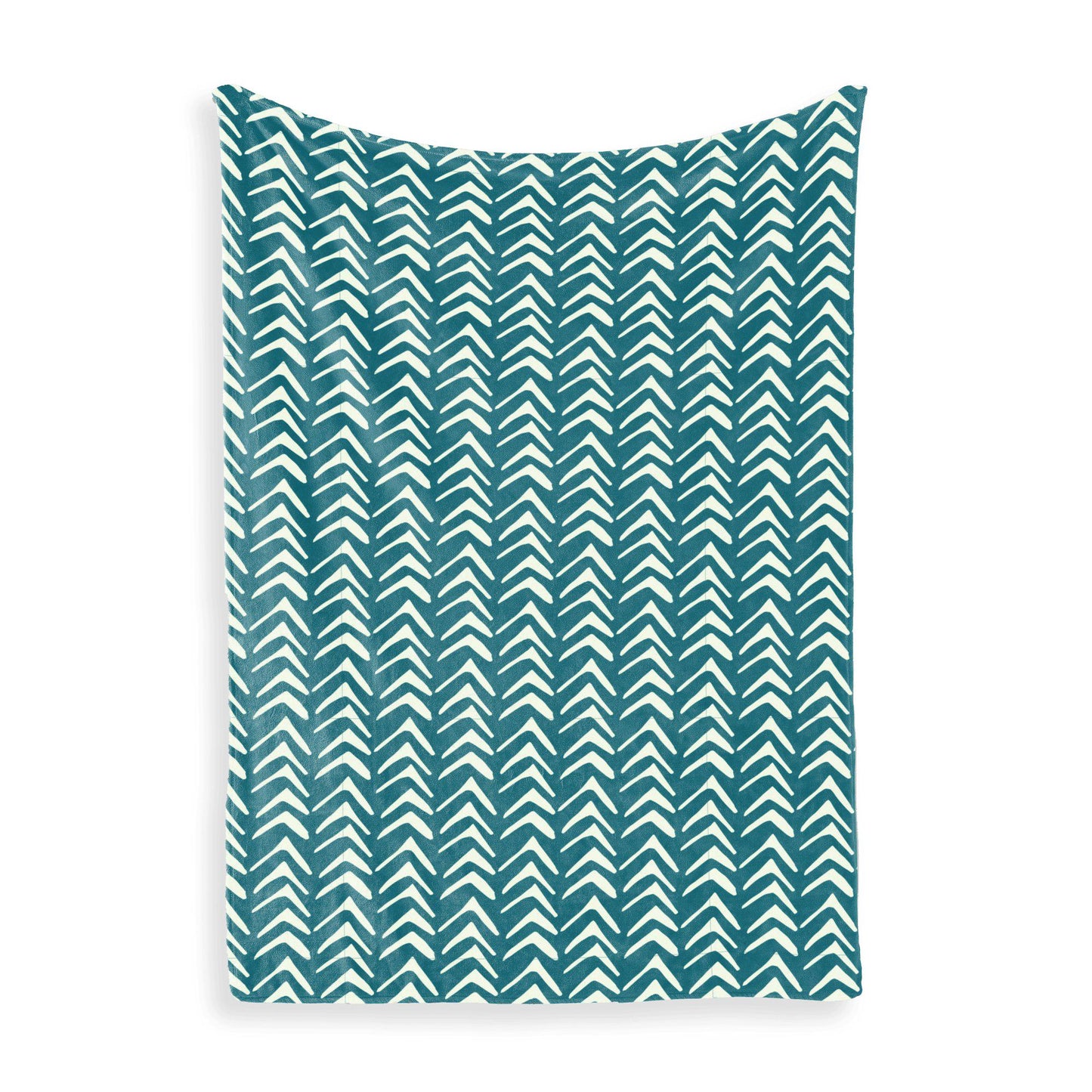 Throw Blankets: Teal Tribal Throw Blankets Sam + Zoey