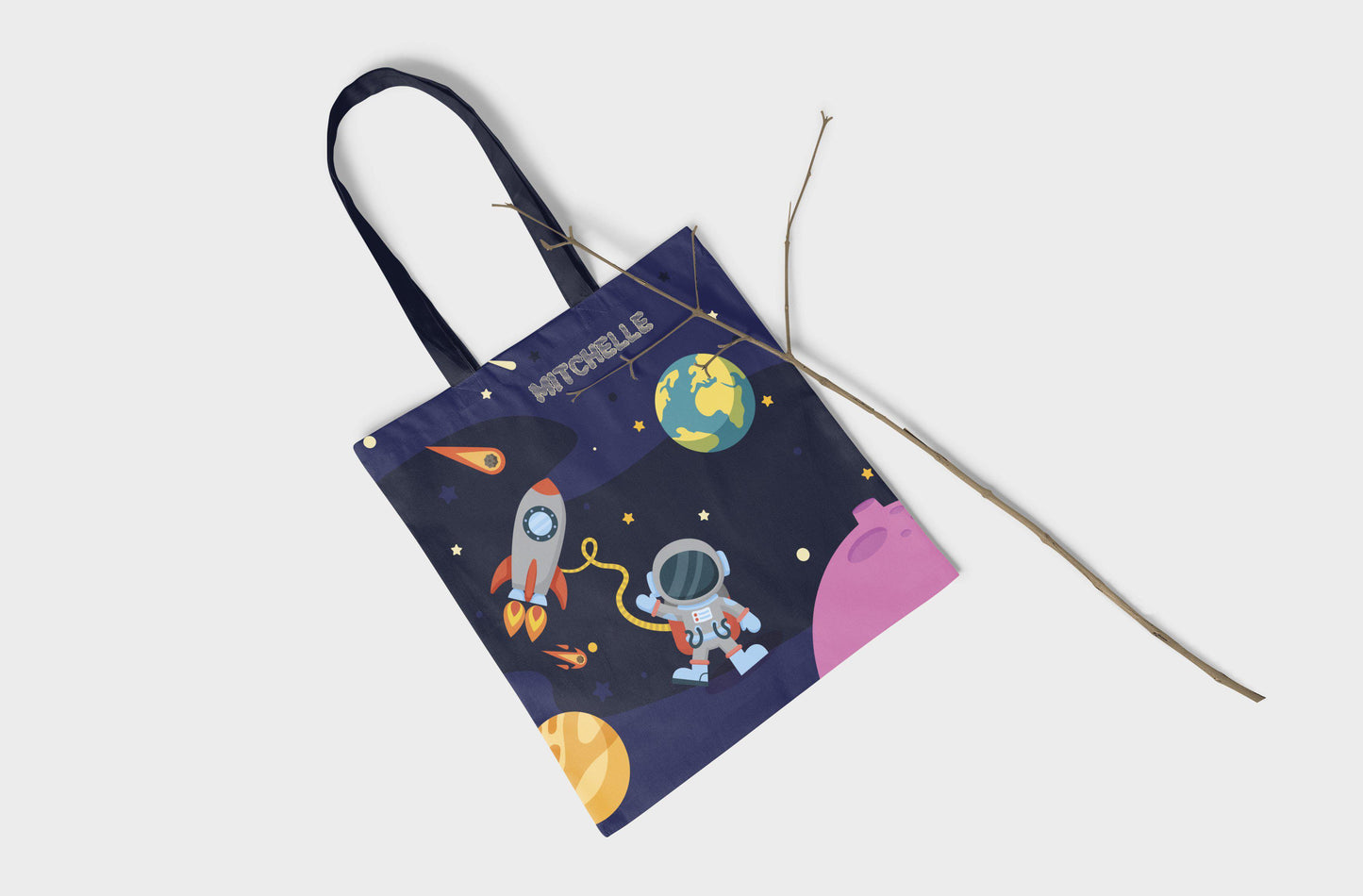 Personalized Astronaut Tote Tote Sam + Zoey