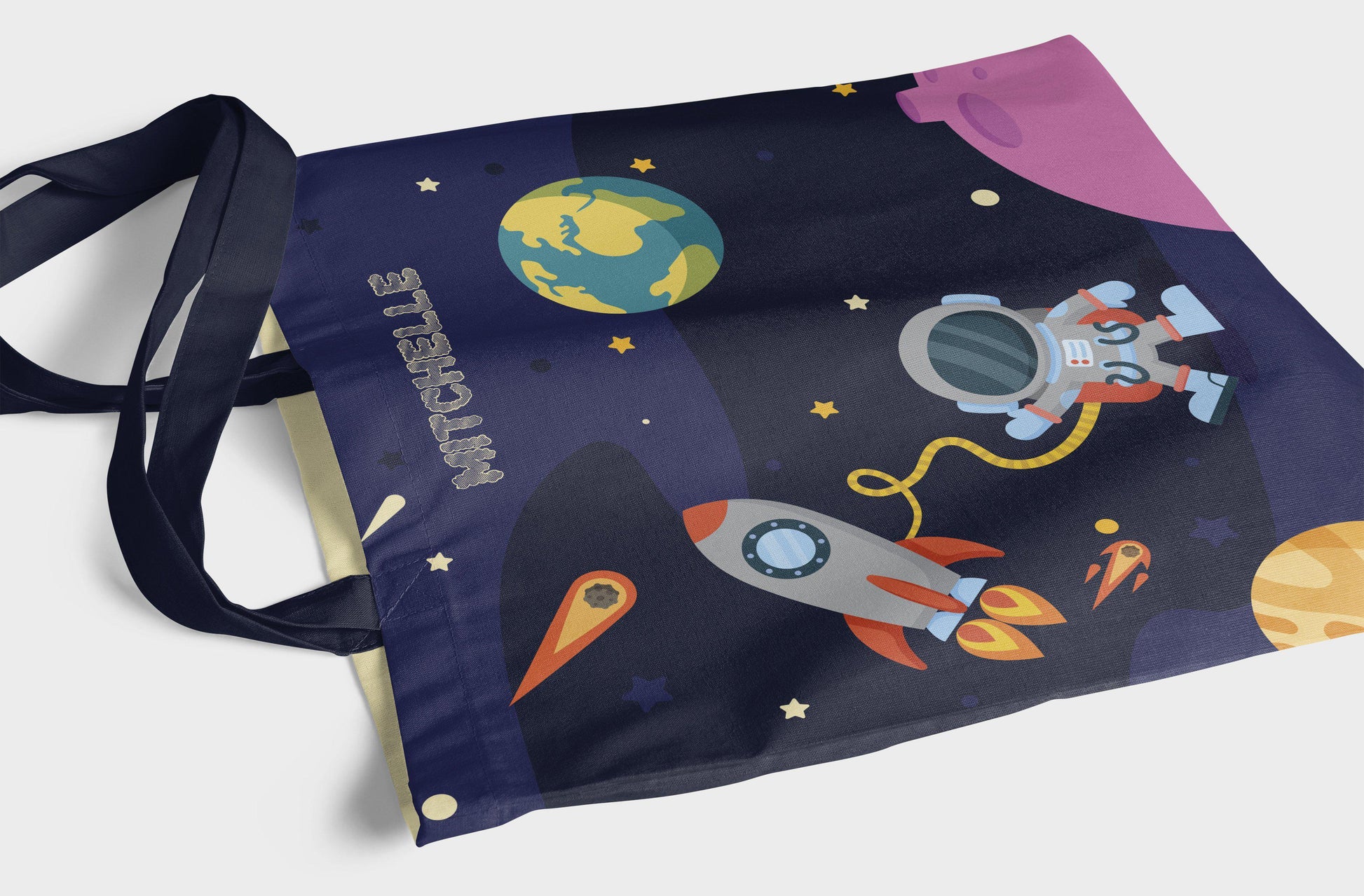 Personalized Astronaut Tote Tote Sam + Zoey