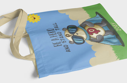 Personalized Be A Hero Tote Tote Sam + Zoey