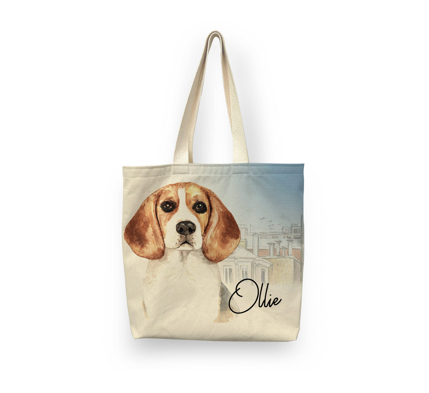 Personalized Dog Tote Tote Sam + Zoey Beagle