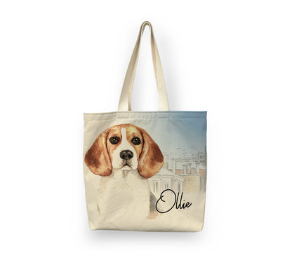 Personalized Dog Tote Tote Sam + Zoey Beagle