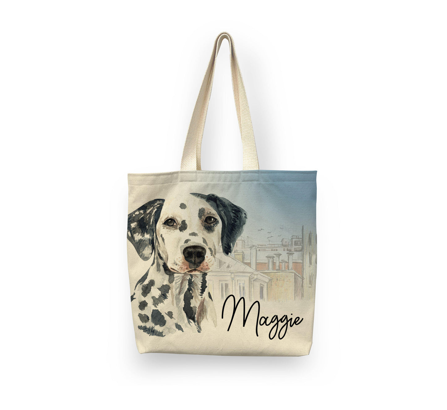 Personalized Dog Tote Tote Sam + Zoey Dalmation