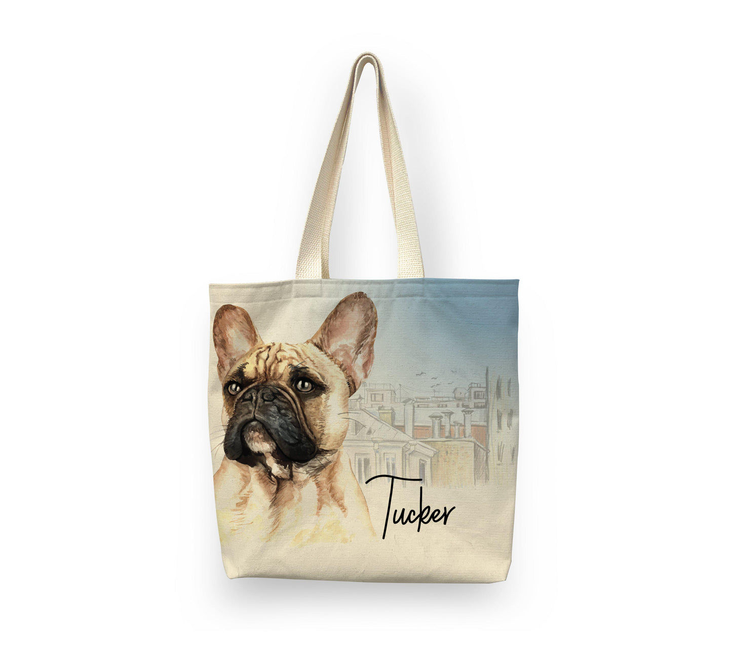 Personalized Dog Tote Tote Sam + Zoey French Bulldog