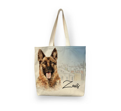 Personalized Dog Tote Tote Sam + Zoey German Shepherd